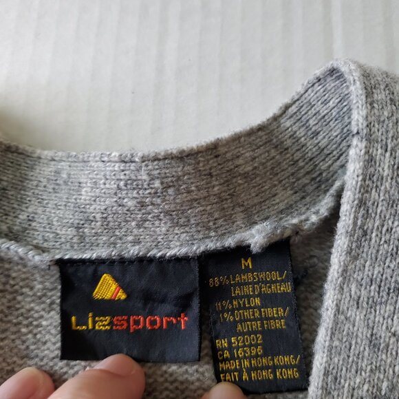 Liz Sport Lambs Wool Blend Grandpa Core Cardigan with Pockets - Picture 14 of 15